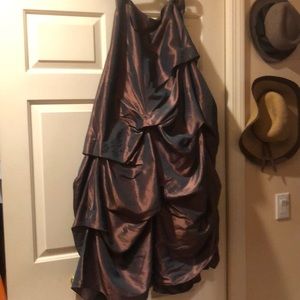 Bronze full evening skirt full flouncy